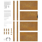 Cancello da giardino 100x175 cm in acciaio Corten
