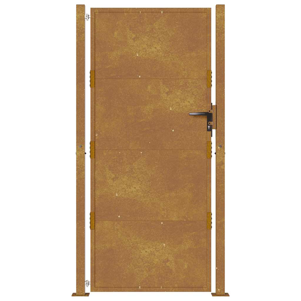 Cancello da giardino 100x200 cm in acciaio Corten