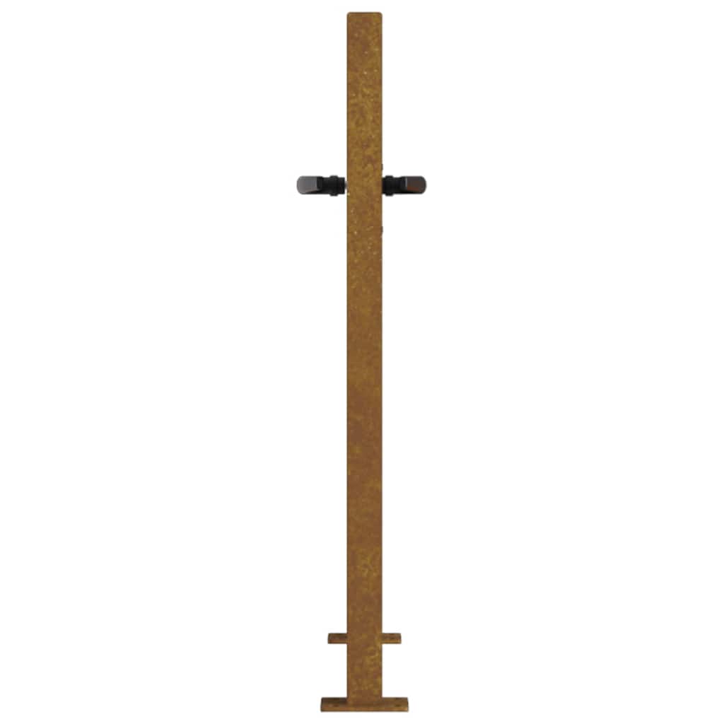 Cancello da giardino 100x75 cm in acciaio Corten con design ad albero
