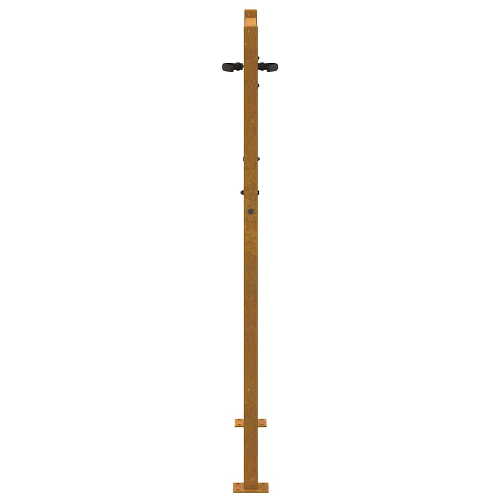 Cancello da giardino 100x125 cm in acciaio Corten con design ad albero