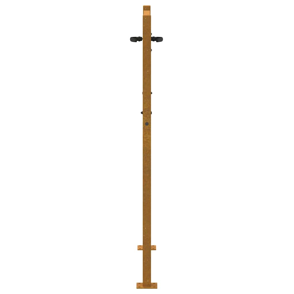 Cancello da giardino 100x150 cm in acciaio Corten con design ad albero