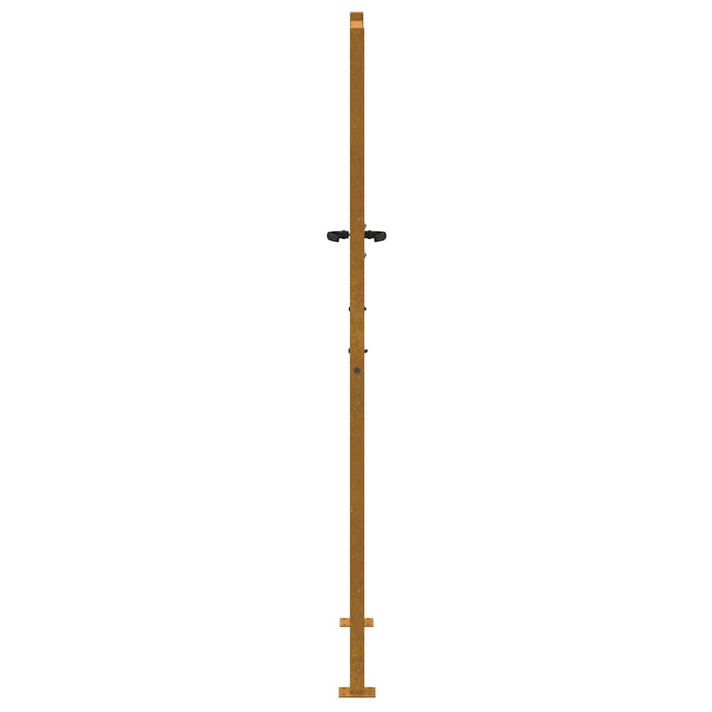 Cancello da giardino 100x200 cm in acciaio Corten con design ad albero