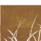 Cancello da giardino 85x75 cm in acciaio Corten con design erba