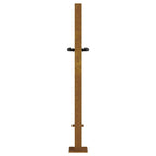 Cancello da giardino 100x75 cm acciaio Corten design erba