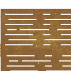 Cancello da giardino 85x75 cm in acciaio Corten design quadrato