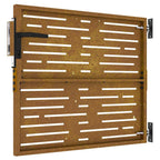 Cancello da giardino 85x100 cm in acciaio Corten design quadrato