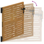 Cancello da giardino 85x100 cm in acciaio Corten design quadrato