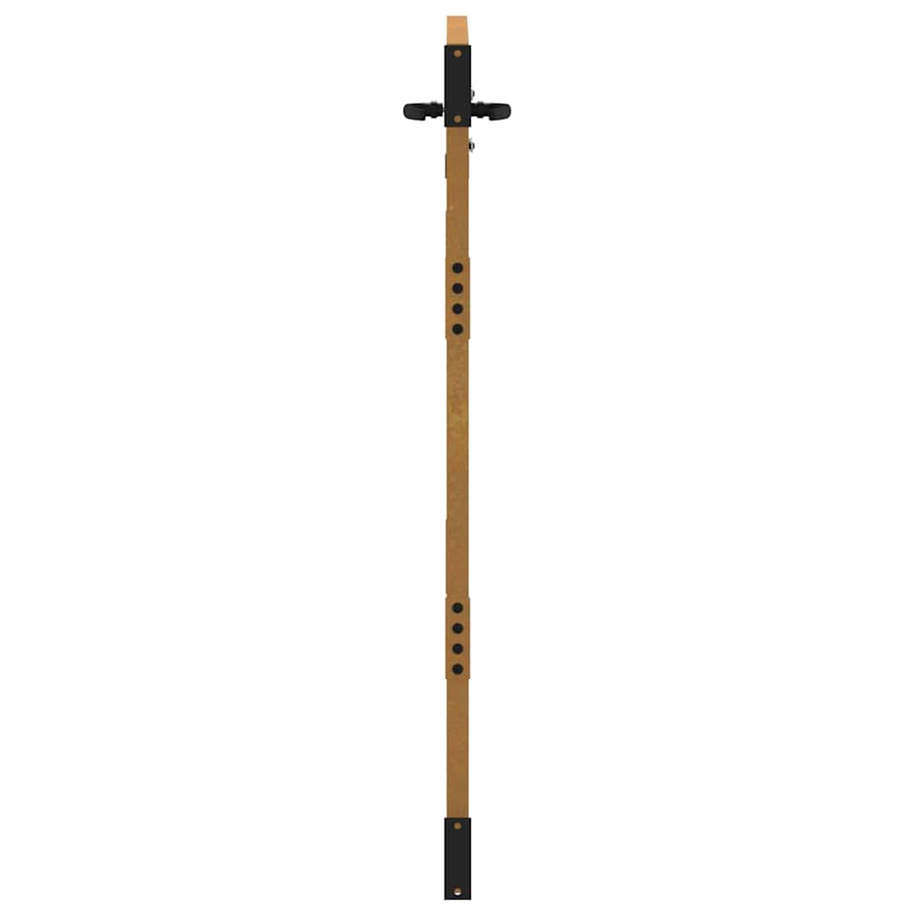 Cancello da giardino 85x125 cm in acciaio Corten design quadrato