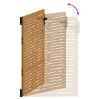 Cancello da giardino 85x125 cm in acciaio Corten design quadrato