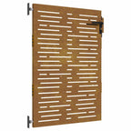 Cancello da giardino 85x150 cm in acciaio Corten design quadrato