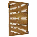 Cancello da giardino 85x150 cm in acciaio Corten design quadrato