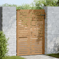 Cancello da giardino 85x150 cm in acciaio Corten design quadrato
