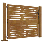 Cancello da giardino 100x100 cm acciaio Corten design quadrato tagliato al laser