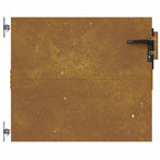 Cancello da giardino 85x75 cm in acciaio Corten