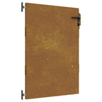 Cancello da giardino 85x125 cm in acciaio Corten