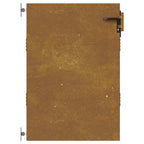 Cancello da giardino 85x125 cm in acciaio Corten