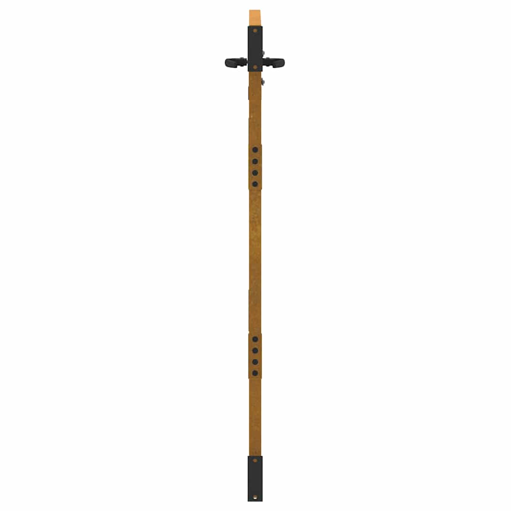 Cancello da giardino 85x125 cm in acciaio Corten