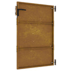 Cancello da giardino 85x125 cm in acciaio Corten
