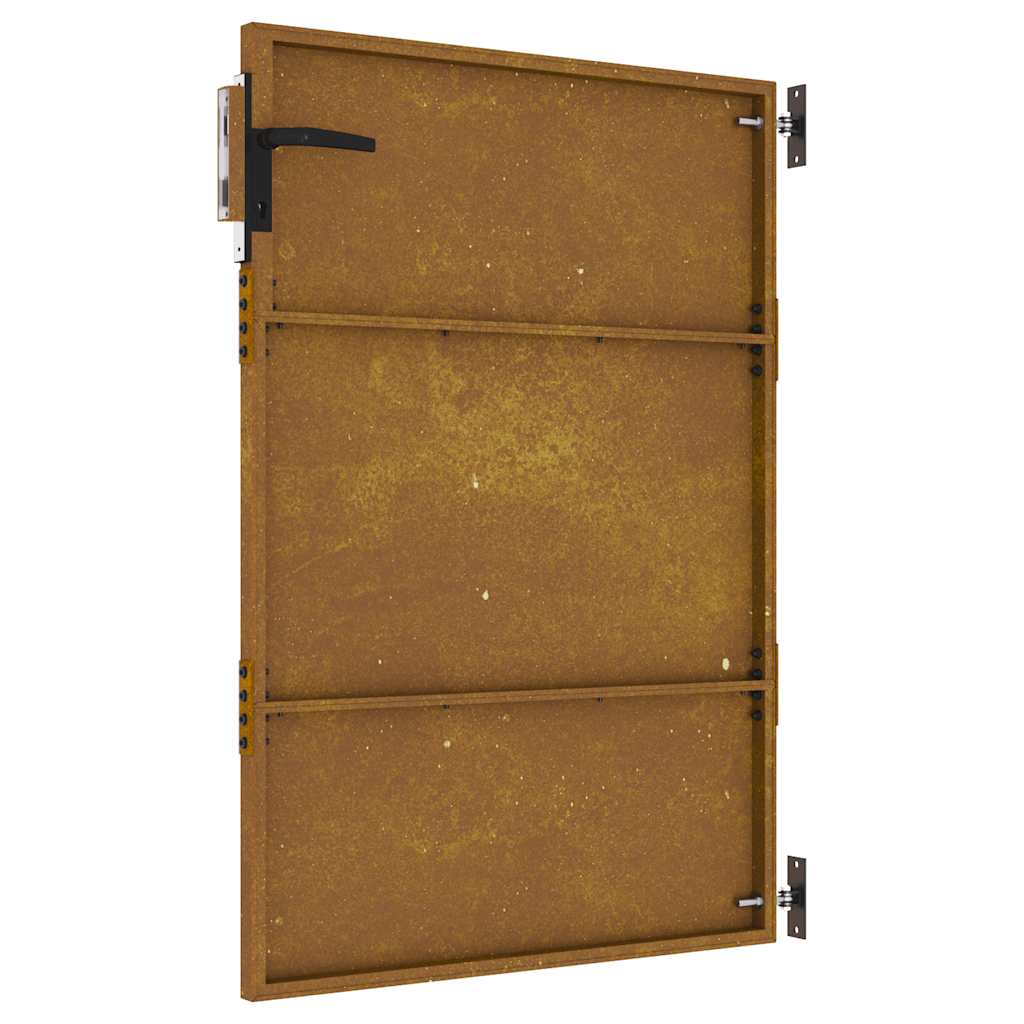 Cancello da giardino 85x125 cm in acciaio Corten