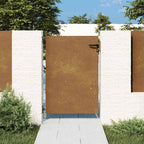 Cancello da giardino 85x125 cm in acciaio Corten