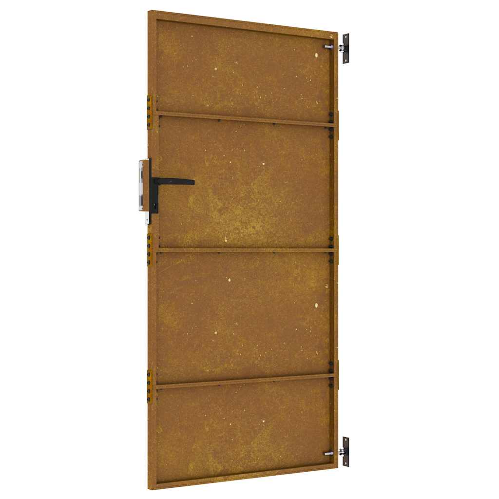 Cancello da giardino 85x175 cm in acciaio Corten
