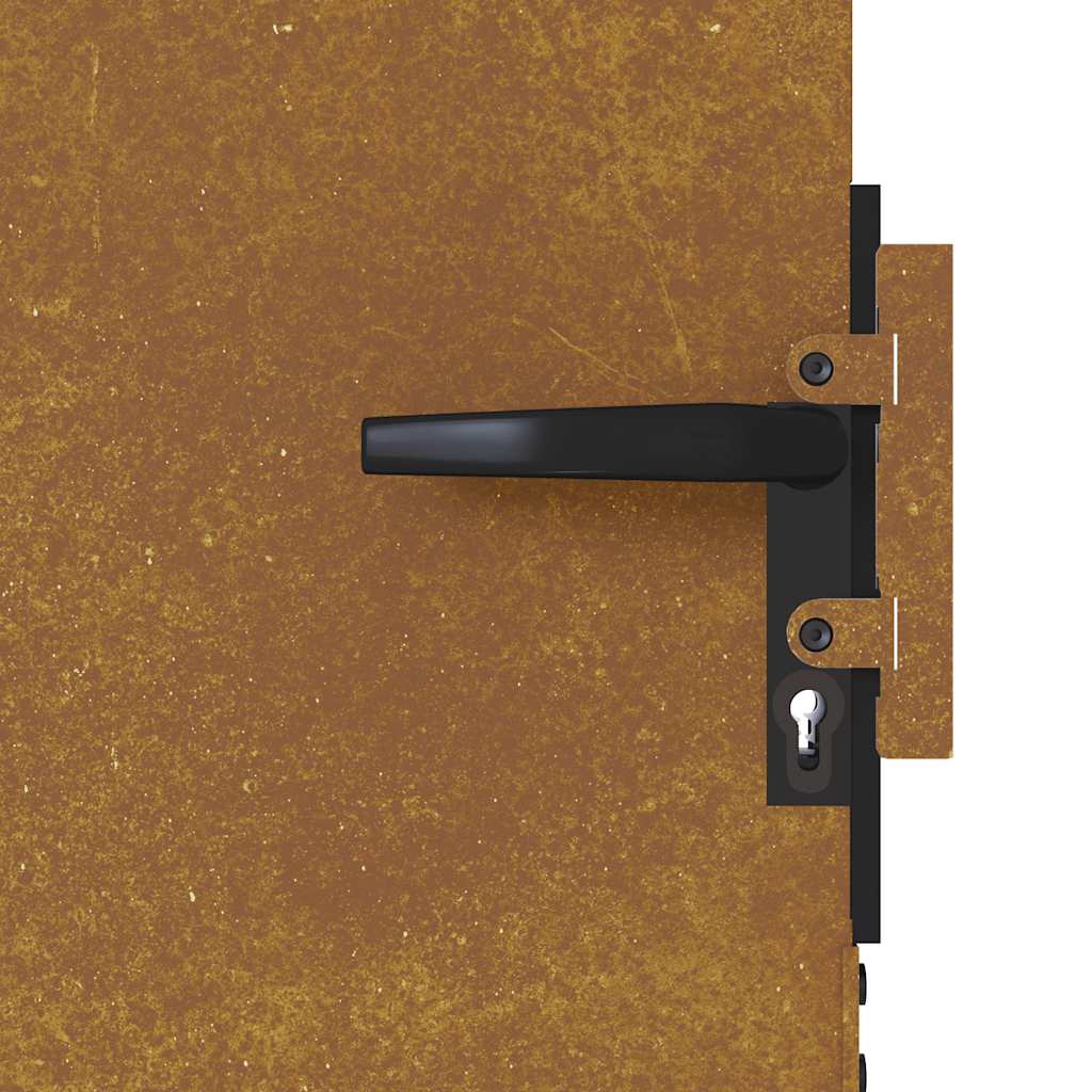 Cancello da giardino 85x175 cm in acciaio Corten