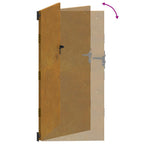 Cancello da giardino 85x200 cm in acciaio Corten