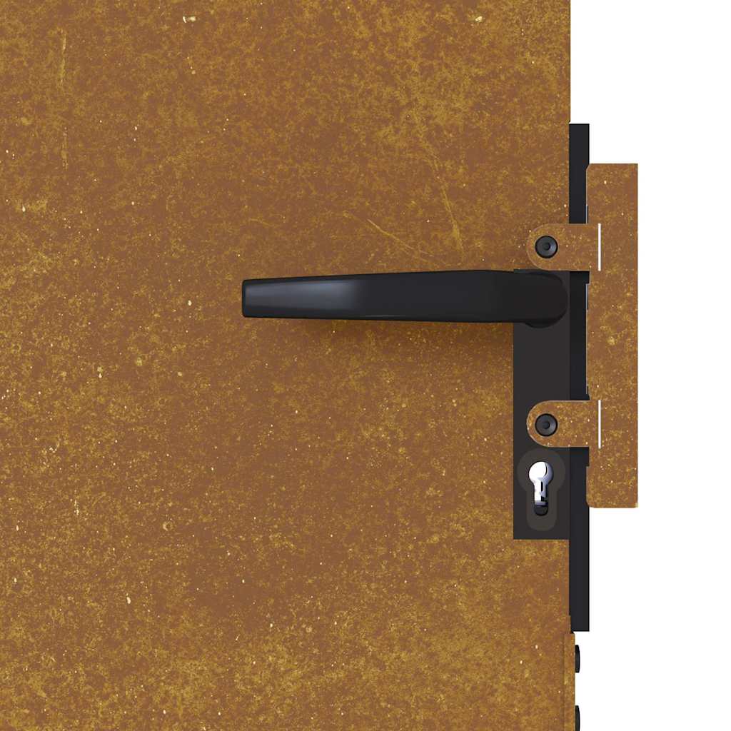 Cancello da giardino 85x200 cm in acciaio Corten