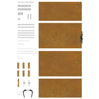 Cancello da giardino 85x200 cm in acciaio Corten