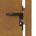 Cancello da giardino 100x100 cm in acciaio Corten