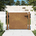 Cancello da giardino 100x100 cm in acciaio Corten