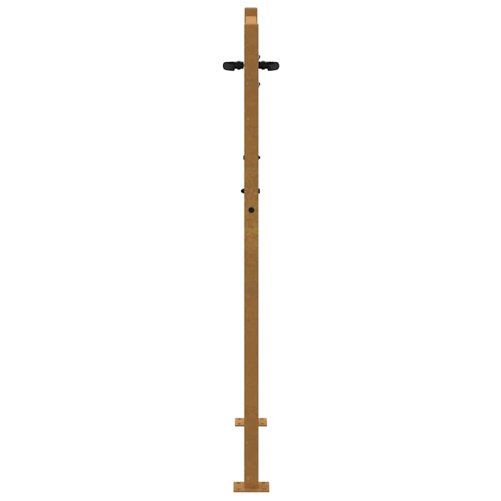 Cancello da giardino 100x125 cm in acciaio Corten