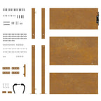 Cancello da giardino 100x125 cm in acciaio Corten