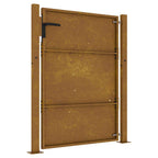 Cancello da giardino 100x150 cm in acciaio Corten