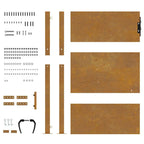 Cancello da giardino 100x150 cm in acciaio Corten