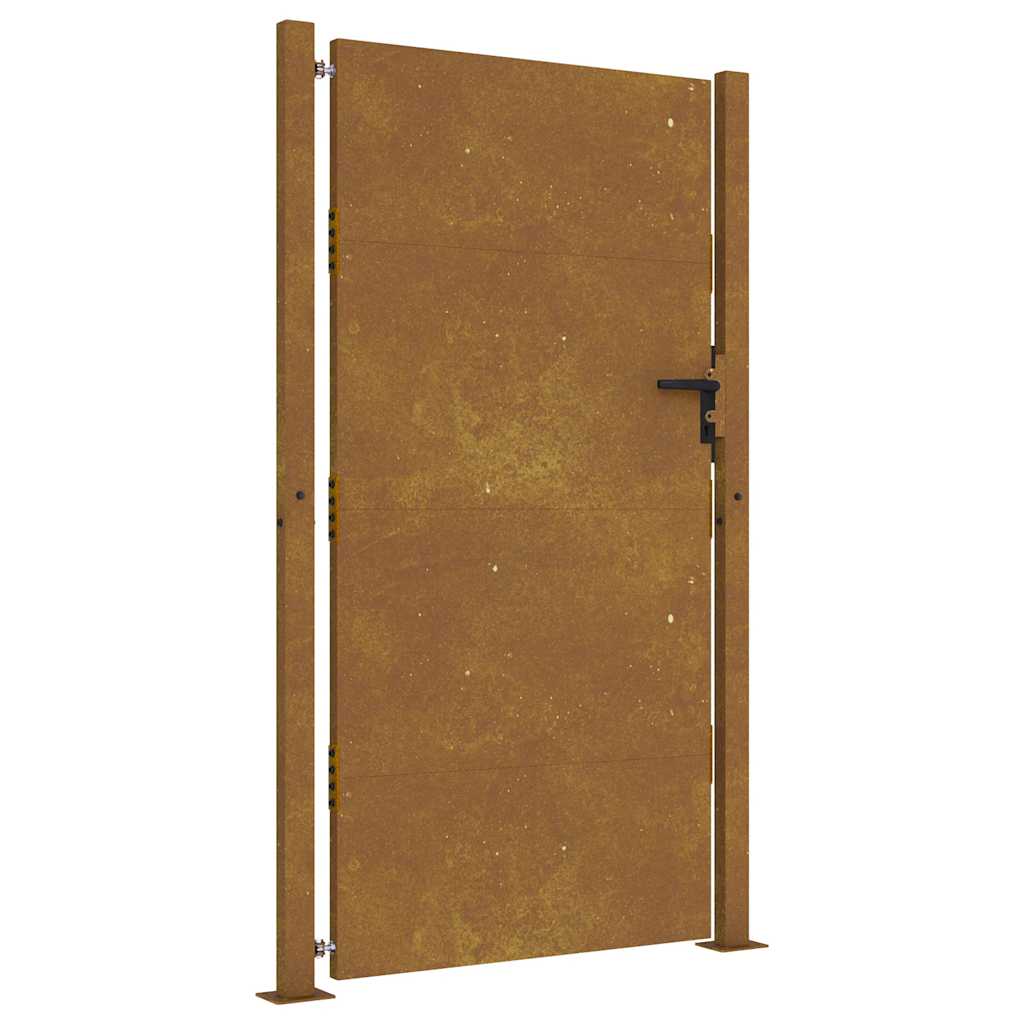 Cancello da giardino 100x175 cm in acciaio Corten