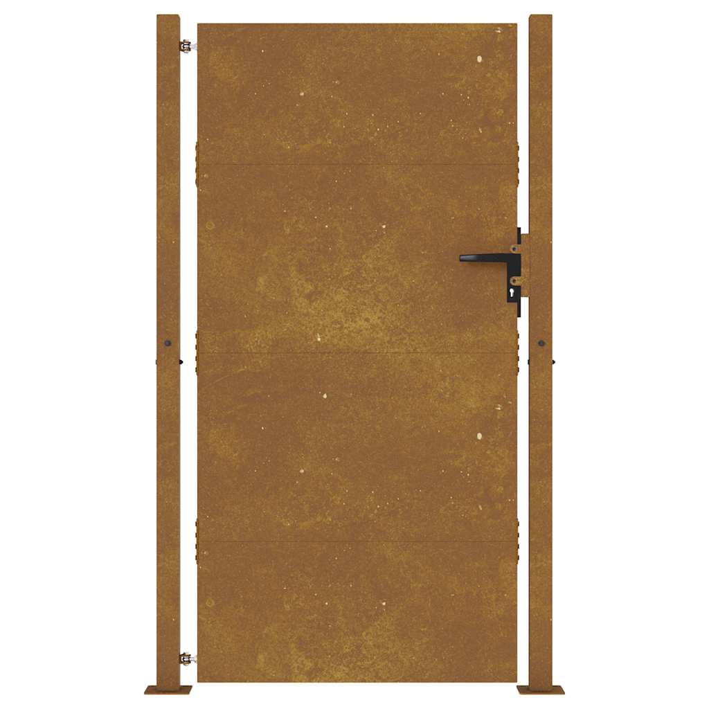Cancello da giardino 100x175 cm in acciaio Corten