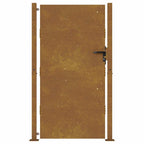 Cancello da giardino 100x200 cm in acciaio Corten