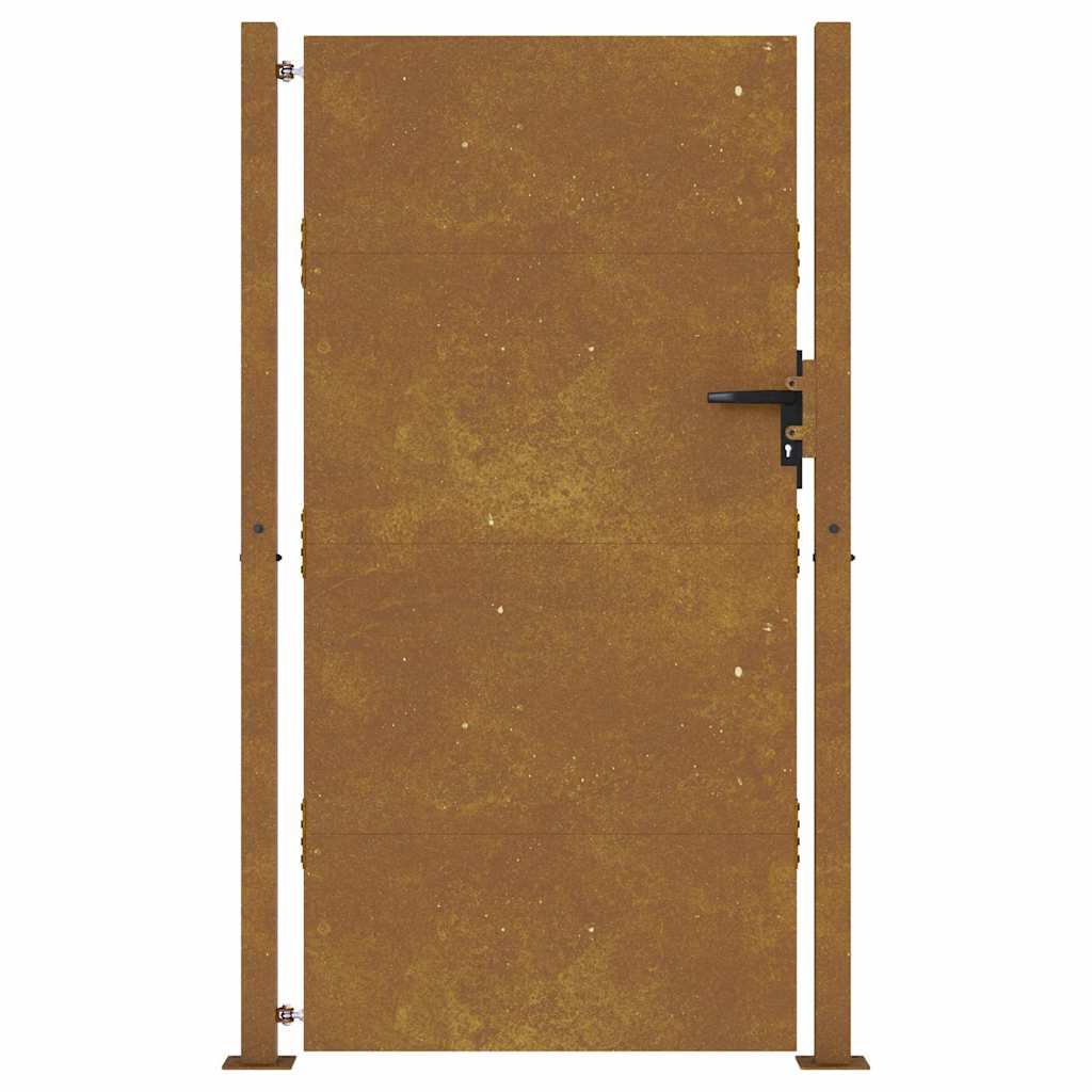Cancello da giardino 100x200 cm in acciaio Corten