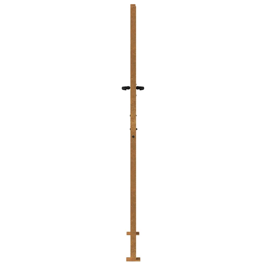 Cancello da giardino 100x200 cm in acciaio Corten