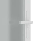Porta Interna in Vetro Opaco e Alluminio 102,5x201,5 cm Bianco