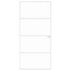 Porta Interna Bianca 93x201,5 cm Vetro Temperato Alluminio Slim