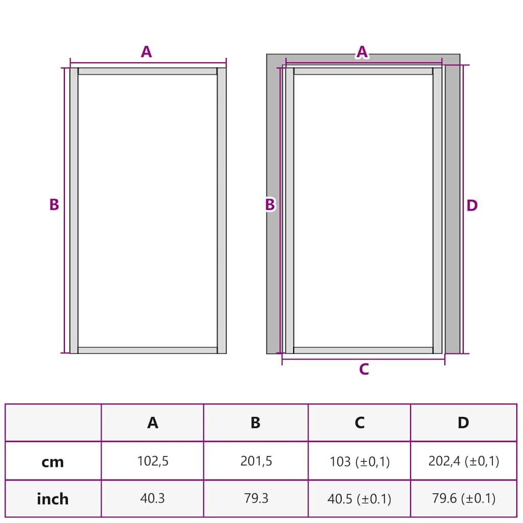 Porta Interna Bianca 102x201,5 cm Vetro Temperato Alluminio Slim