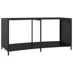 Scaffali Portaoggetti 2 pz in Polyrattan Nero 105x45x55 cm