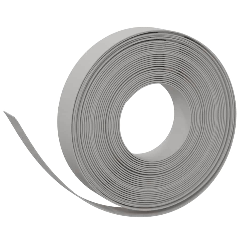 Bordature da Giardino 2 pz Grigie 10 m 10 cm Polietilene