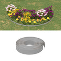 Bordature da Giardino 3 pz Grigie 10 m 10 cm Polietilene