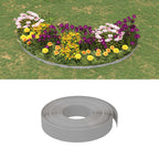 Bordature da Giardino 4 pz Grigie 10 m 10 cm Polietilene