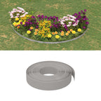 Bordature da Giardino 5 pz Grigie 10 m 10 cm Polietilene