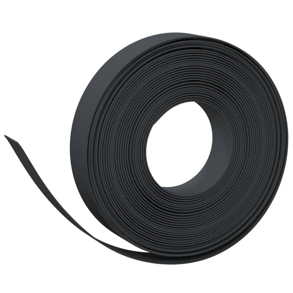 Bordature da Giardino 2 pz Nere 10 m 10 cm Polietilene