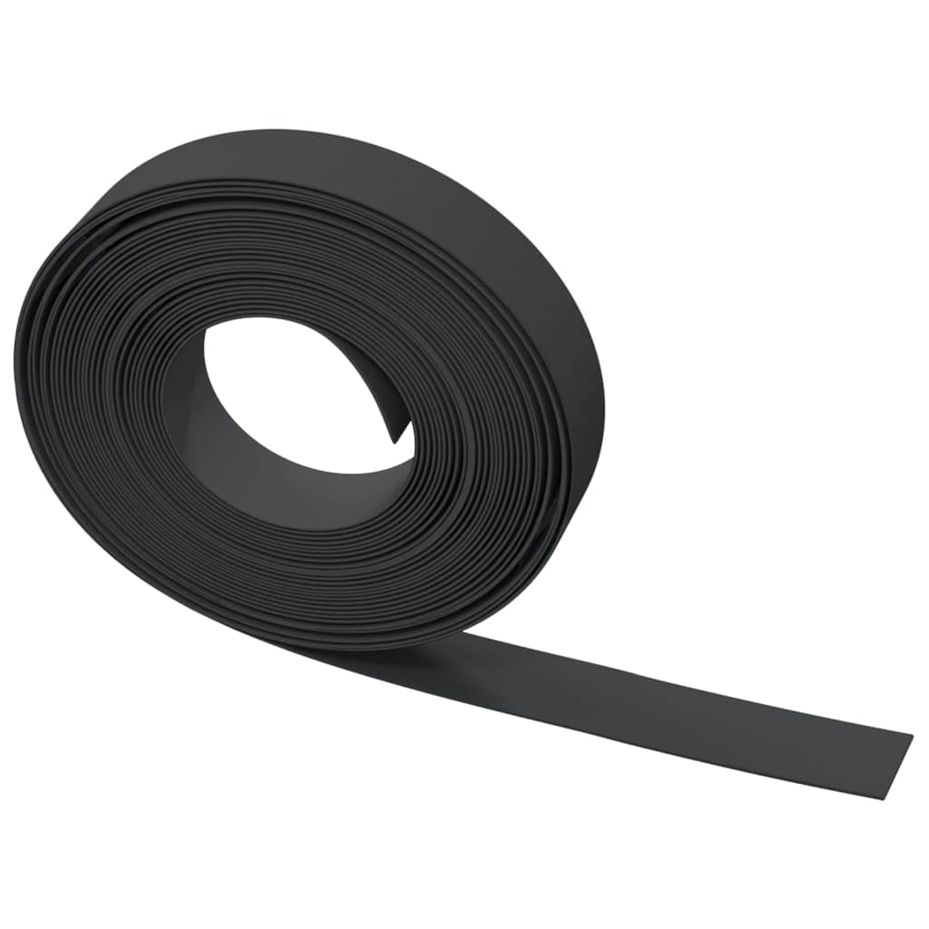 Bordature da Giardino 2 pz Nere 10 m 10 cm Polietilene